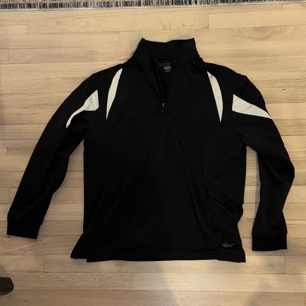Greg Norman Collection Black and White Lightweight Jacket